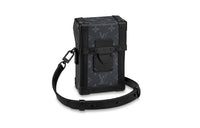 LOUIS VUITTON Trunk Vertical Cow Leather Canvas Shoulder Bag, Crossbody Bag, Wallet Regular Men's Black