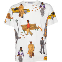 LOUIS VUITTON New Walkers T-Shirt Unisex White