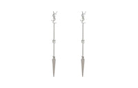 SAINT LAURENT Opyum Ysl Rhinestone Spike Earrings