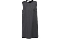MIU MIU Grisaille Logo embroidered Mini Dress