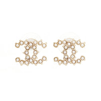 CHANEL Metal Earrings Women's Gold