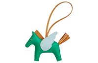 HERMES Sheepskin Pendants Unisex Green