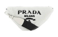 PRADA Shearling Shoulder Bag Crossbody Bag Regular Women's White