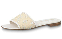 LOUIS VUITTON Revival Flat Mules 'Yellow' Women's