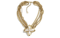 CHANEL Necklaces Women's Gold