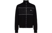 PRADA Logo Plaque Zip-Up Jacket