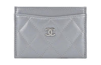 CHANEL Classic Card Holder Silver AP0213