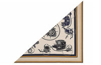 HERMES Silk Scarves Women's Beige