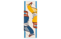 HERMES Silk Scarves Men Natural/Yellow/Marine Blue