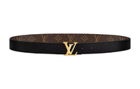 LOUIS VUITTON Canvas Leather Belts Women's 3cm