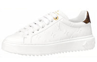 LOUIS VUITTON Time Out Sneakers 'White With White Monogram' Women's