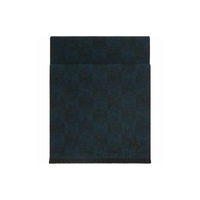 HERMES Knit Scarves Men's Ocean/Black