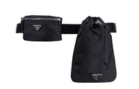 PRADA Nylon Fanny Pack Men's Black