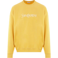 SAINT LAURENT Logo Embroidered Crewneck Sweatshirt