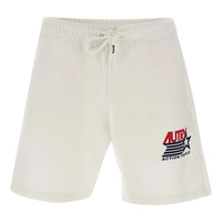 AUTRY Logo Print Drawstring Shorts 'White' SHIM-2371