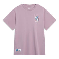 (WMNS) Li-Ning x Disney Stitch Graphic T-shirt 'Mauve' AHST500-3