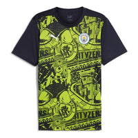 قميص ما قبل المباراة من PUMA Manchester City "أصفر أزرق" 777578-14
