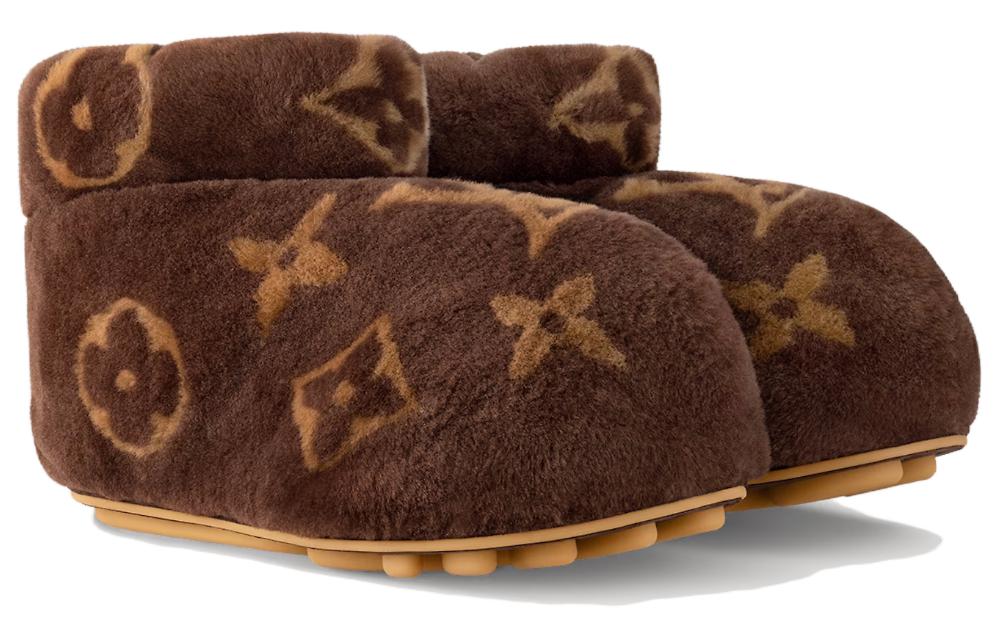حذاء بوت منخفض من LOUIS VUITTON LV Footprint بلون بني