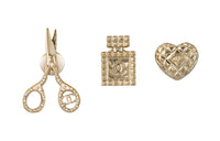 CHANEL Brooches Unisex Gold