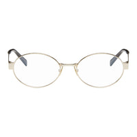SAINT LAURENT Metal Acetate Eyeglass Frames Women's Gold