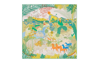 HERMES Silk Scarves Women's Multicolor
