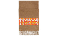 HERMES Knit Scarves Women's Khaki Brown