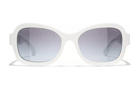 CHANEL Sunglasses Women's White
