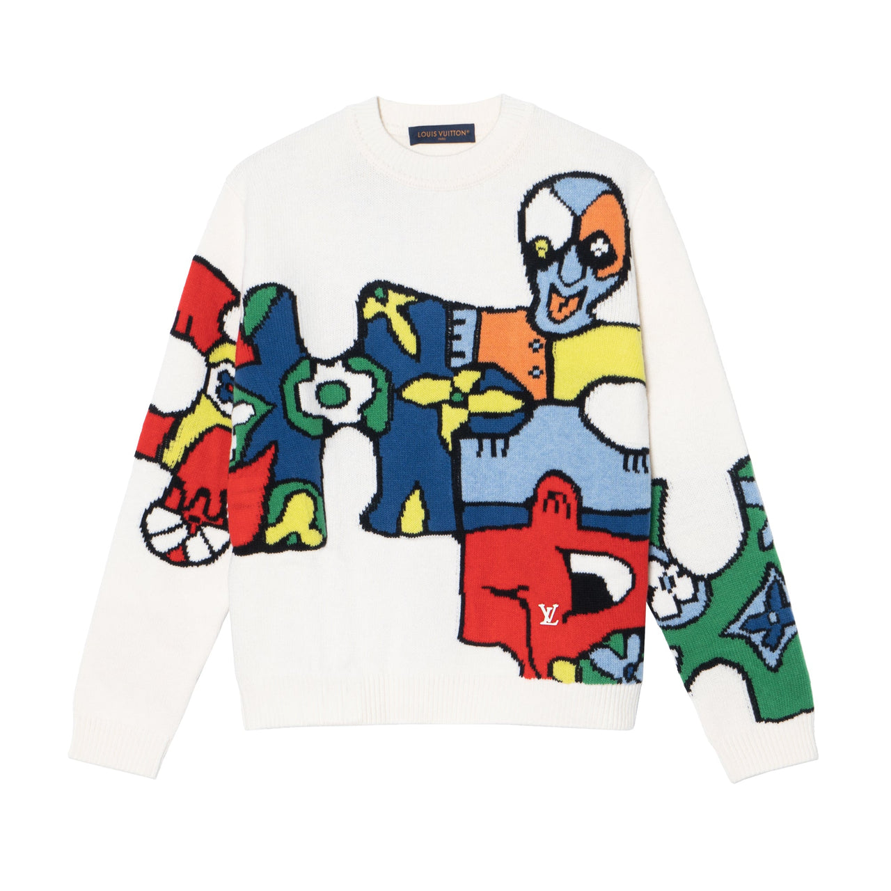 بلوزة LOUIS VUITTON Lv Puzzle Jacquard Crewneck