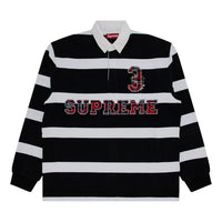 Supreme Stripe Rugby FW25 'Black' FW25KN10-BLACK