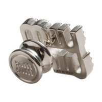 MIU MIU Artificial Crystal Brooches Women's Silver