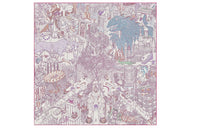 HERMES Silk Scarves Women's Fuchsia
