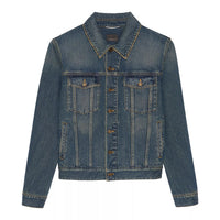 SAINT LAURENT Denim Jacket Men's Vintage Blue