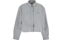 MIU MIU Logo Embroidered Buttoned Shirt