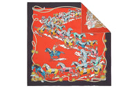 HERMES Silk Scarves Women's Red