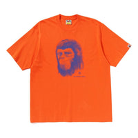 A Bathing Ape Pixel Comic Ape Head Relaxed Fit Tee 'Orange' 1K80-110-304-ORANGE