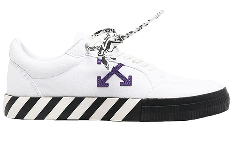 حذاء رياضي منخفض من Off-White Vulc "White Purple" OMIA085R21FAB0010137