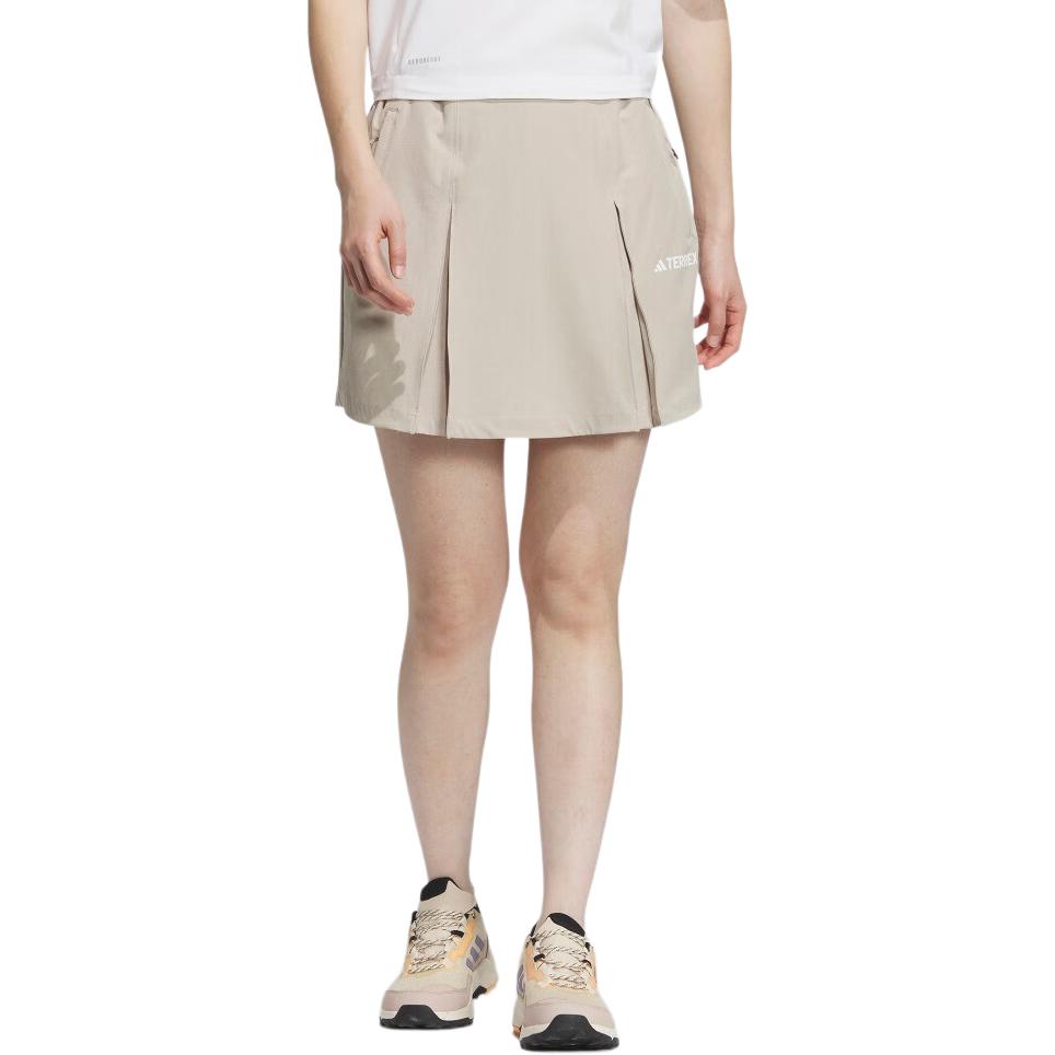 (WMNS) adidas Aeroready 4-Way Stretch Skort 'Beige' IS0294