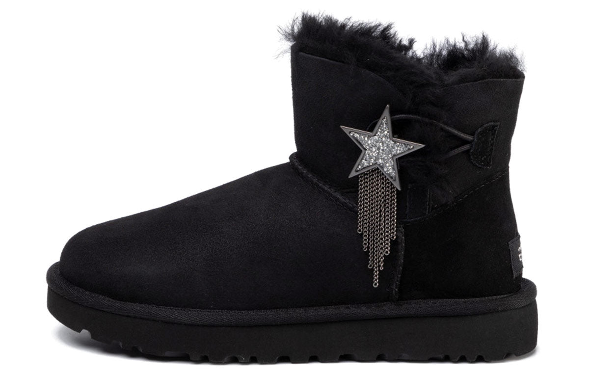 (WMNS) حذاء UGG Mini Bailey Star Snow Boots أسود 1108930-BLK