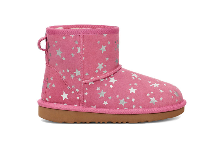 حذاء UGG Classic Mini II Stars Fleece Lined للأطفال 1115852T-WBRR