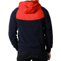 Nike Sportswear Logo Zipped Hooded Jacket 'Black Red' CJ4542-451