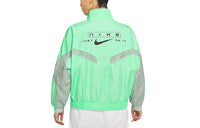 (WMNS) Nike Sportswear Sports Running Splicing Stand Collar Woven Jacket Green CZ8849-342