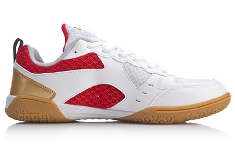 حذاء تنس الطاولة Li-Ning Ma Long Signature "أحمر وأبيض" APTP001-2
