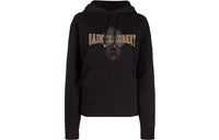 SAINT LAURENT Logo Detailed Drawstring Hoodie