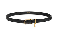 CELINE Logo Plaque Buckled Belt