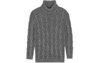SAINT LAURENT Cable Knit Long Sleeved Jumper