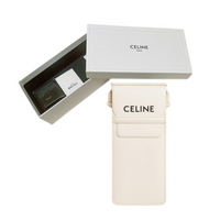 CELINE Triomphe 01 Sunglasses In Acetate White