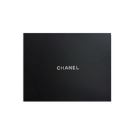 CHANEL Knit Scarves Women's Black White