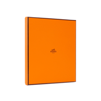 HERMES Cotton Silk Scarves Men's White