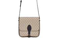 SAINT LAURENT Coated Canvas With Leather Shoulder Bag, Crossbody Bag Medium Size Men's