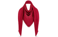 LOUIS VUITTON Silk, Wool Knit Scarves Women's Red